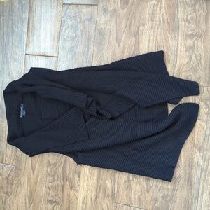 Pendleton Merino Wool Ridged Open Front Cardigan Vest